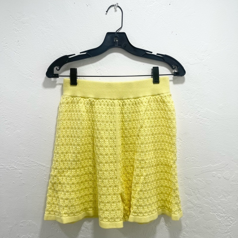 I Love Mr. Mittens Yellow Lace Shorts Size XS/S